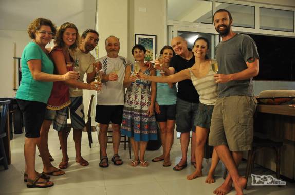 Como sempre, muito bem recebidos na casa da família da Laura no Balneário Atami, litoral do Paraná